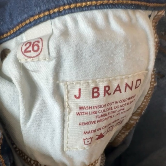 J Brand Babe Starless Cotton Blend Low Rise Y2K Style Flare Blue Jeans Size 26 - Picture 14 of 14
